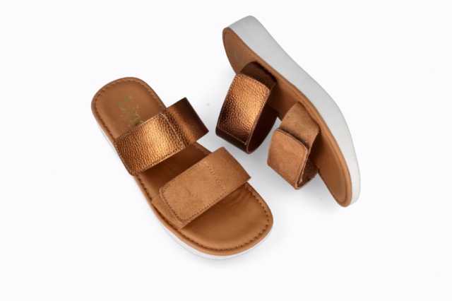 SANDALIAS CAMEL-BRONCE TOKIO