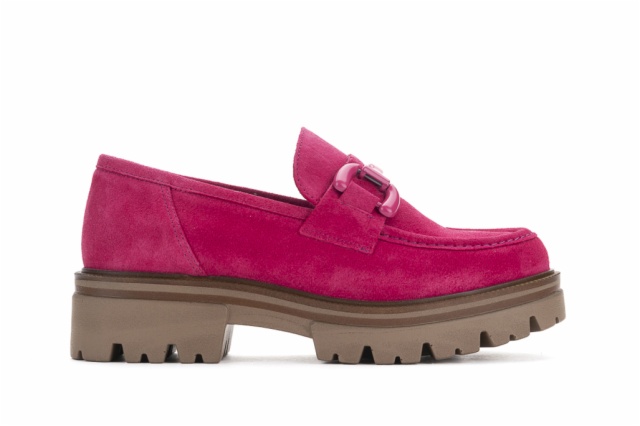 MOCASÍN SERRAJE FUCSIA