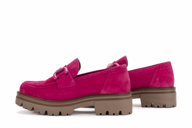 MOCASÍN SERRAJE FUCSIA