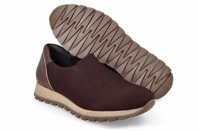 SNEAKER VENTURA CREMA MARRON