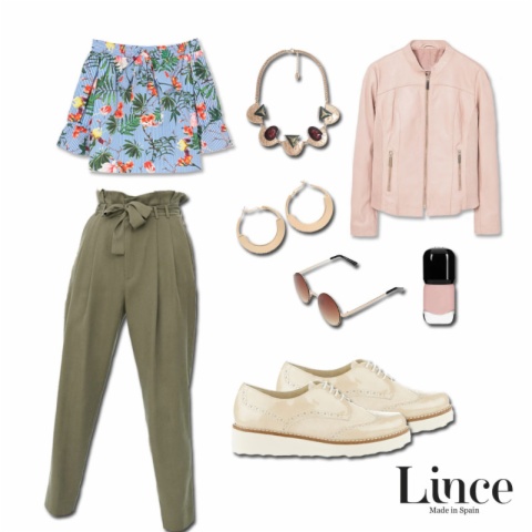 ¡Outfit en tonos nude y militar!